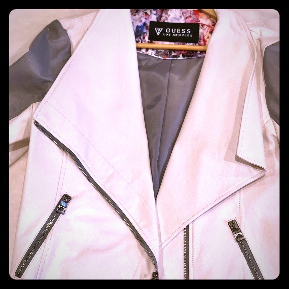 Guess Faux Leather Moto Jacket